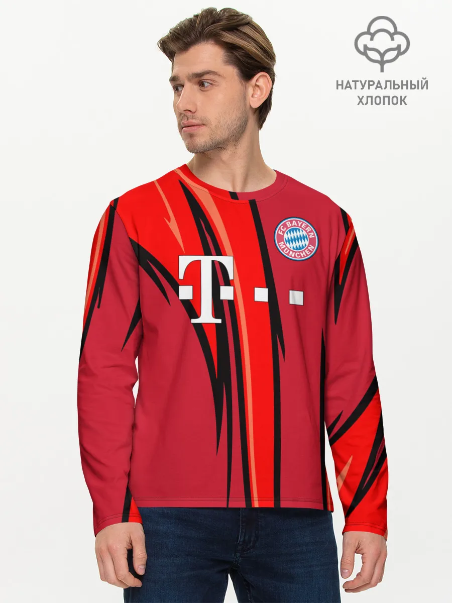 Мужской лонгслив базовый / ФК Бавария Мюнхен