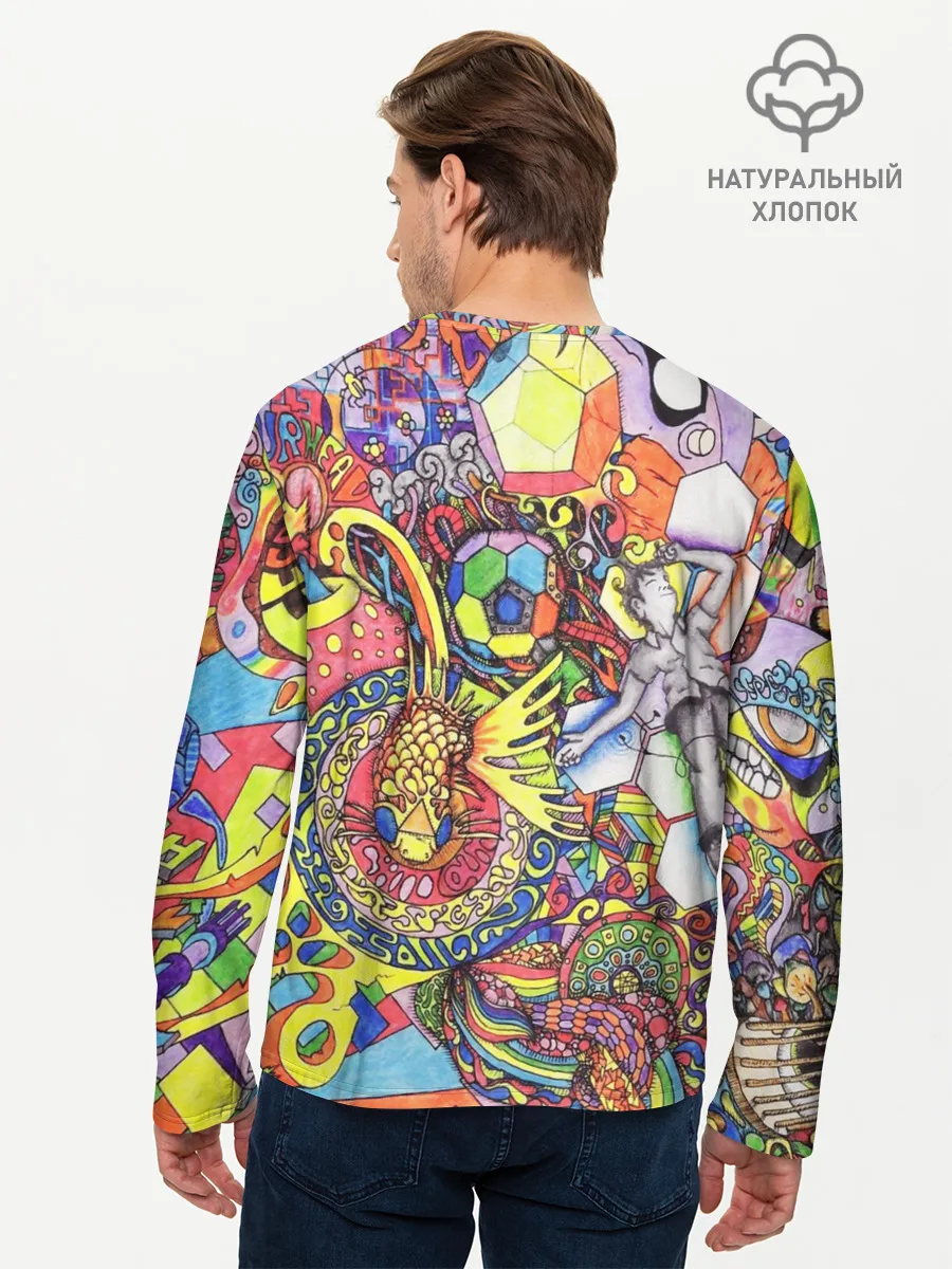 Мужской лонгслив базовый / ПСИХОДЕЛИКА / PSYHODELICA