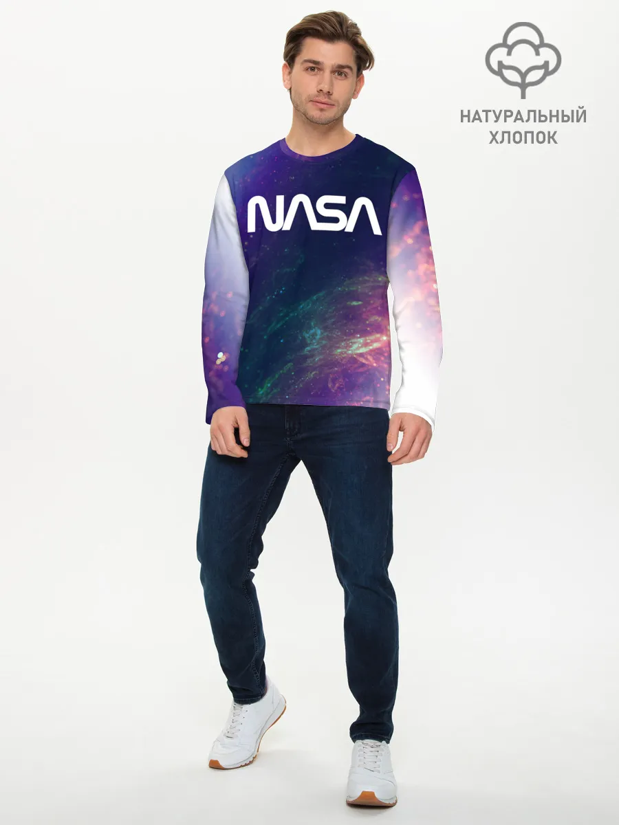 Мужской лонгслив базовый / NASA / НАСА