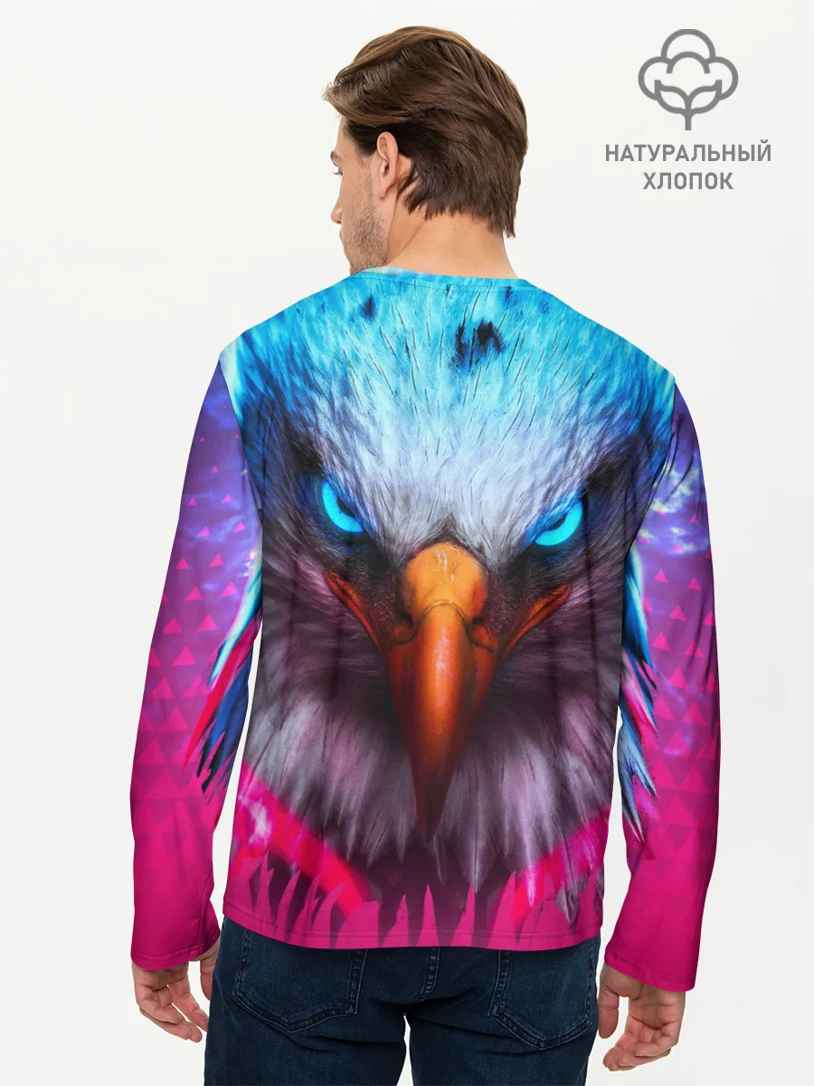 Мужской лонгслив базовый / Взгляд орла