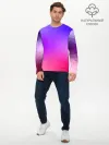 Мужской лонгслив базовый / фиолетовый кристалл