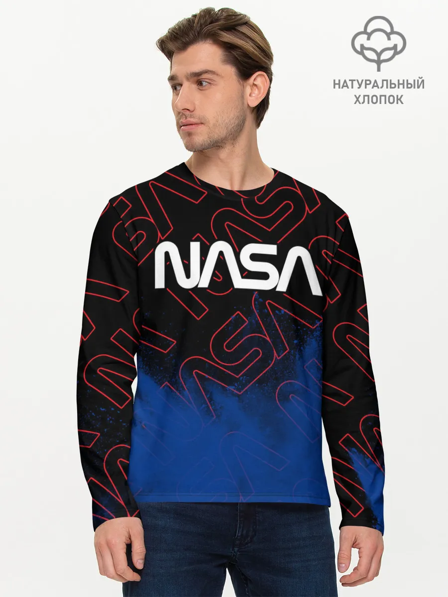 Мужской лонгслив базовый / NASA / НАСА