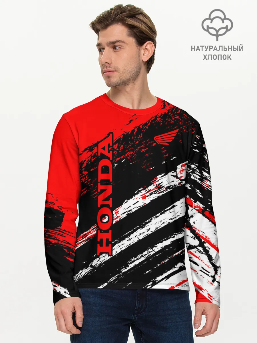 Мужской лонгслив базовый / HONDA