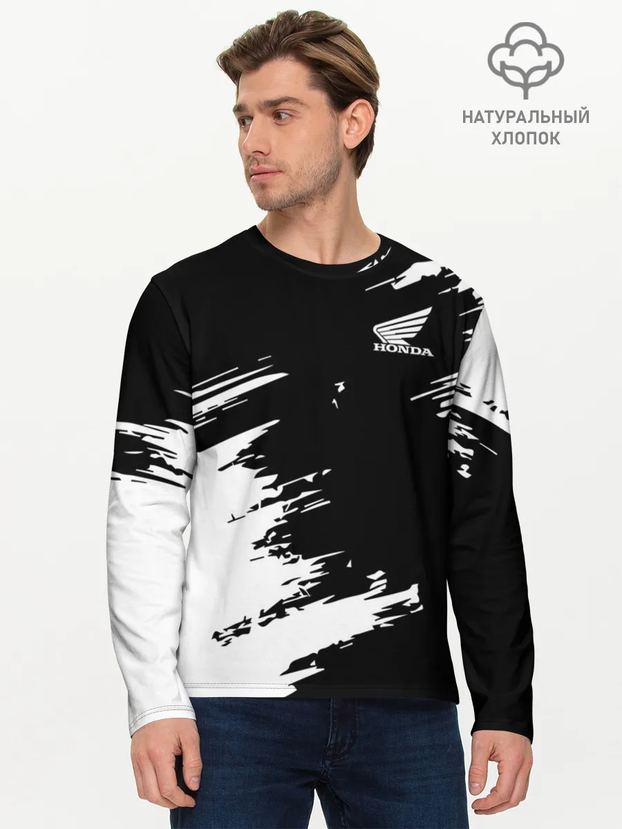 Мужской лонгслив базовый / HONDA