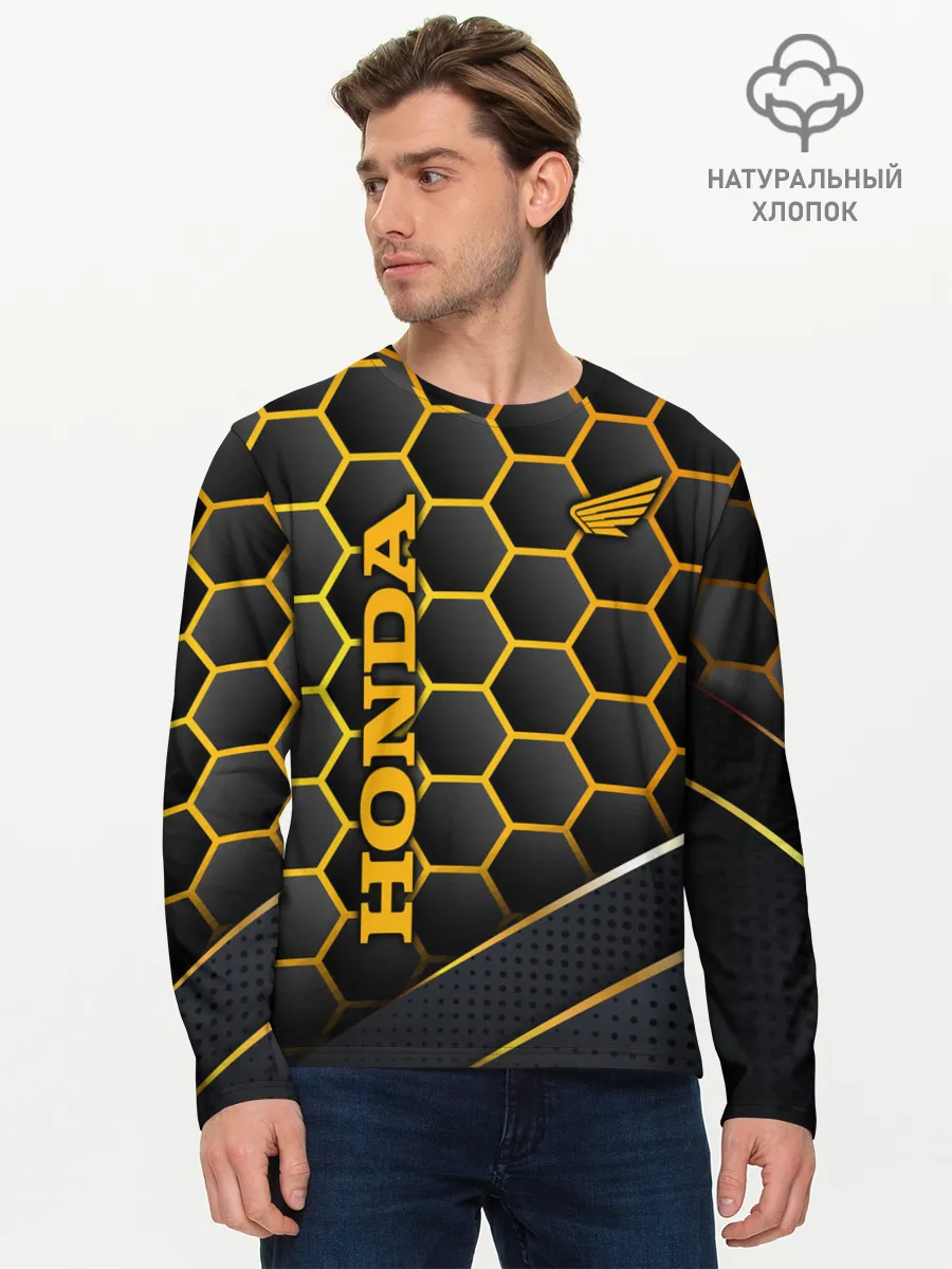 Мужской лонгслив базовый / HONDA