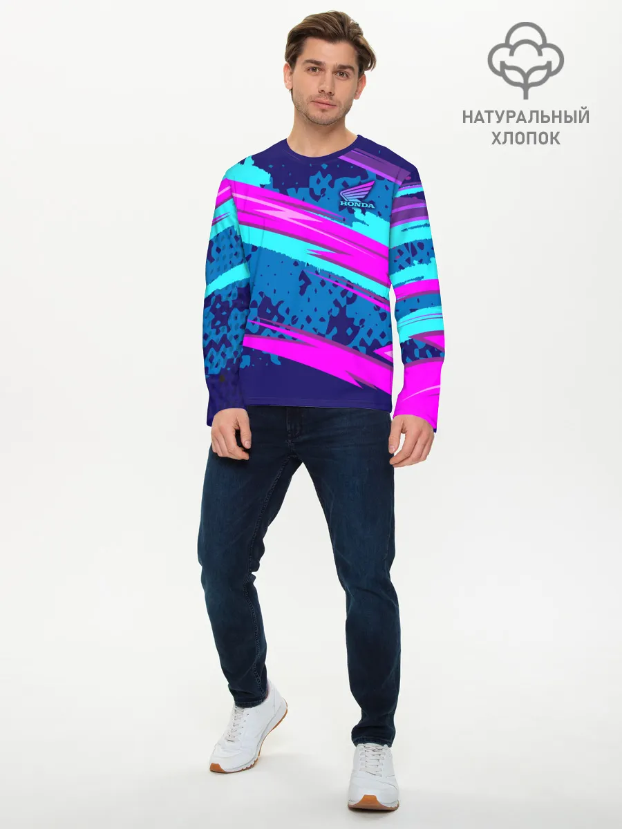 Мужской лонгслив базовый / HONDA