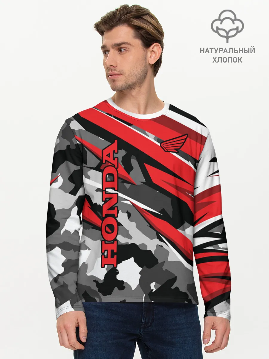 Мужской лонгслив базовый / HONDA
