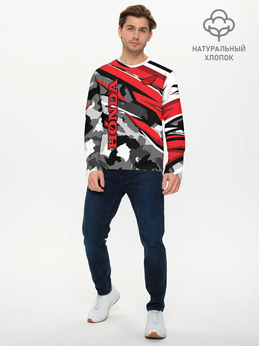 Мужской лонгслив базовый / HONDA