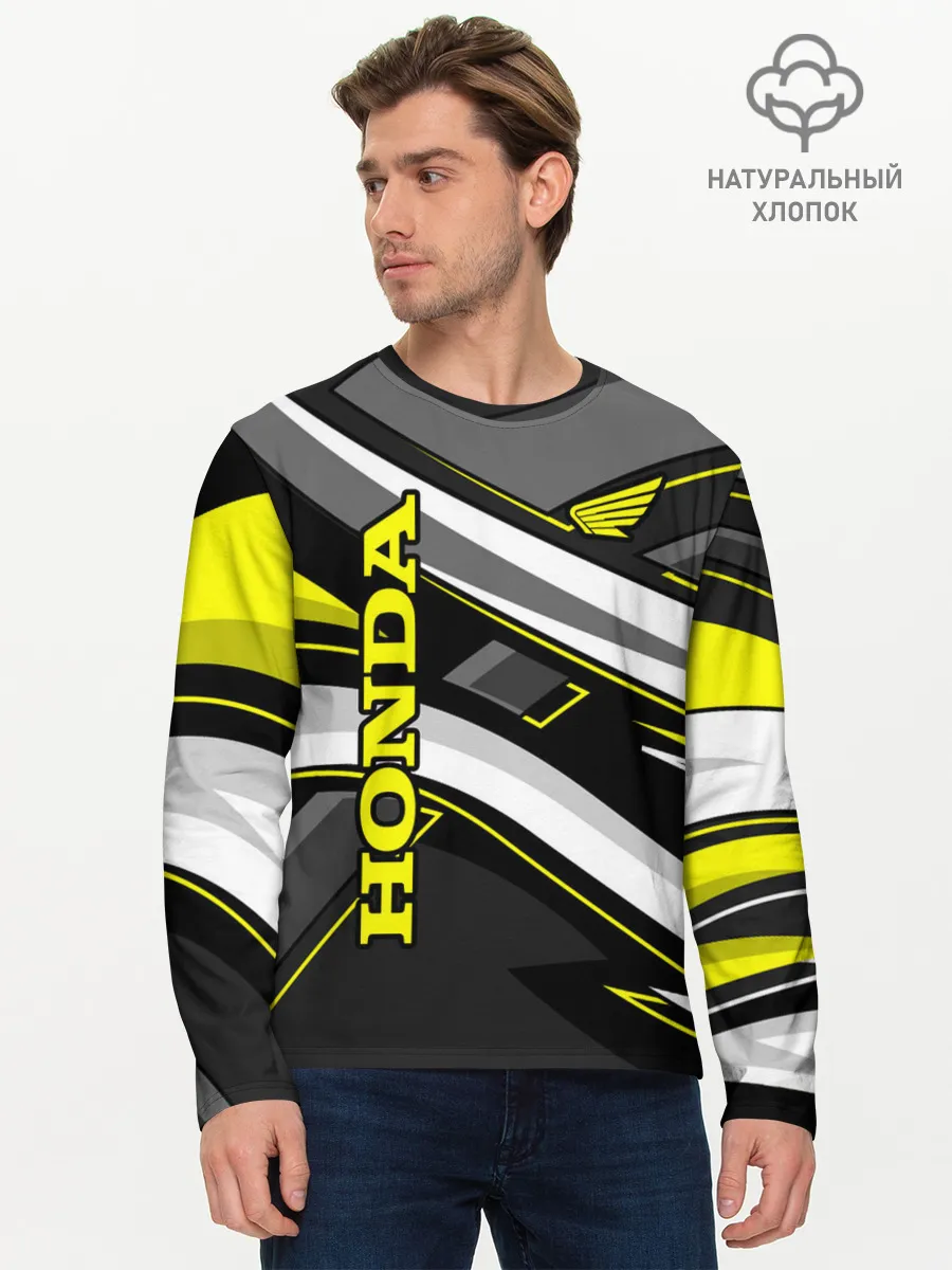 Мужской лонгслив базовый / HONDA