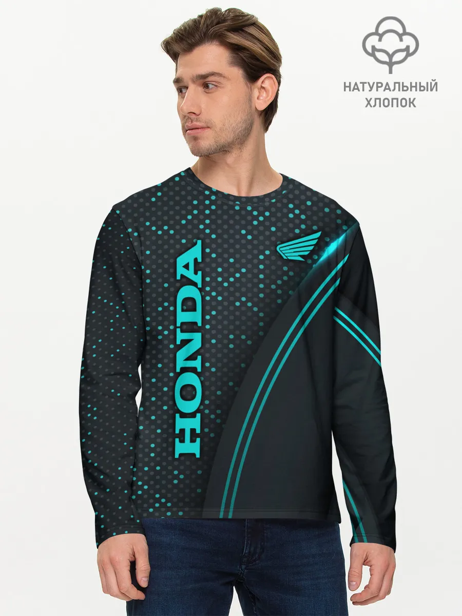 Мужской лонгслив базовый / HONDA