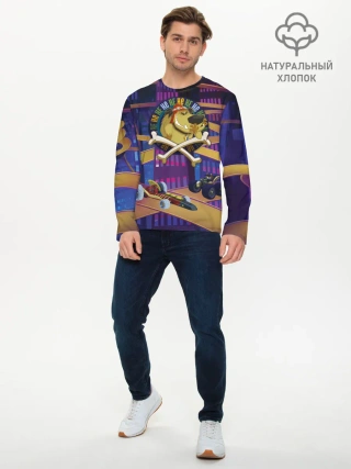 Мужской лонгслив базовый / Muttley HE HE HE