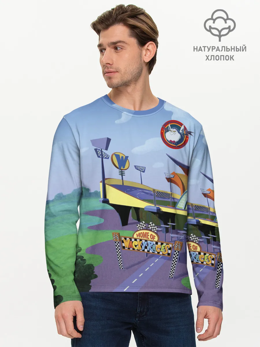 Мужской лонгслив базовый / Bella Badge