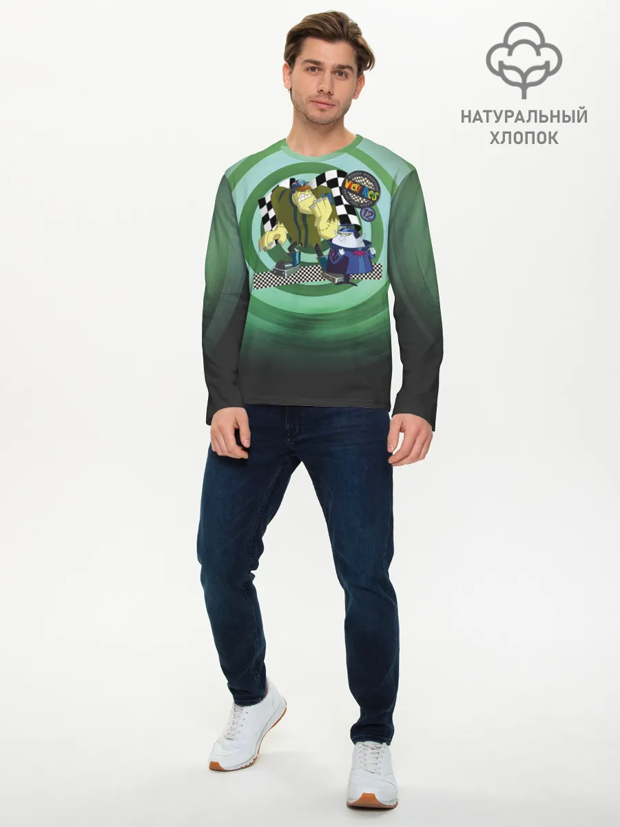 Мужской лонгслив базовый / Tiny and Bella Team