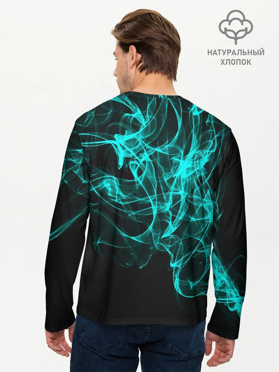 Мужской лонгслив базовый / НЕОНОВЫЙ ДЫМ