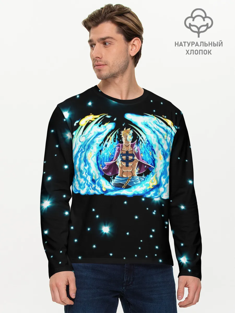 Мужской лонгслив базовый / Ван Пис | Марко