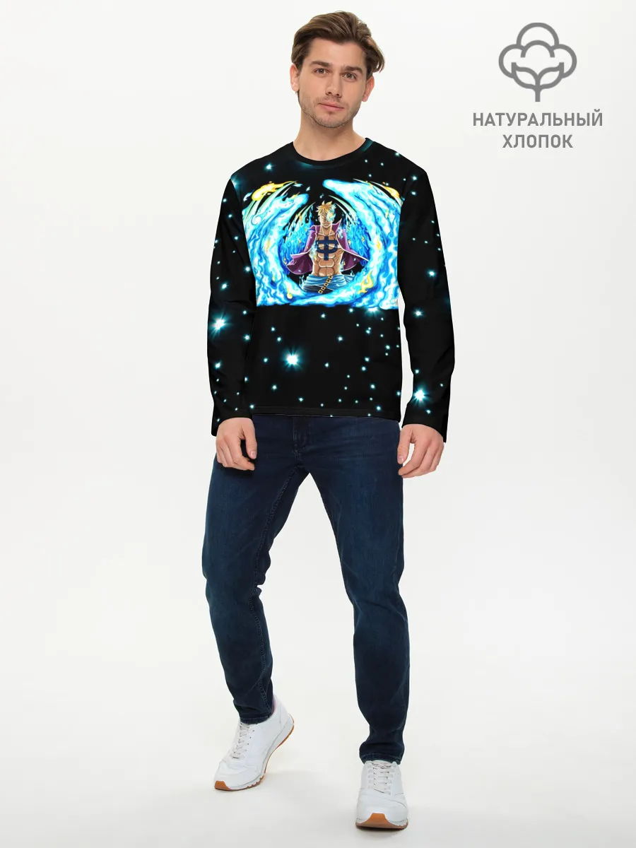 Мужской лонгслив базовый / Ван Пис | Марко