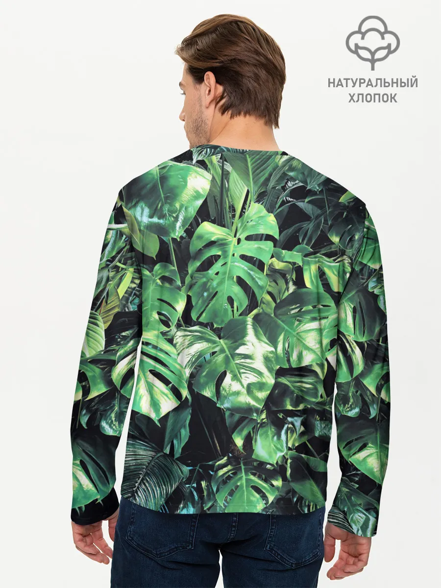 Мужской лонгслив базовый / ЛИСТЬЯ