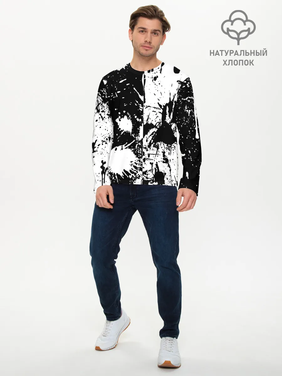 Мужской лонгслив базовый / КРАСКА И НИЧЕГО ЛИШНЕГО!