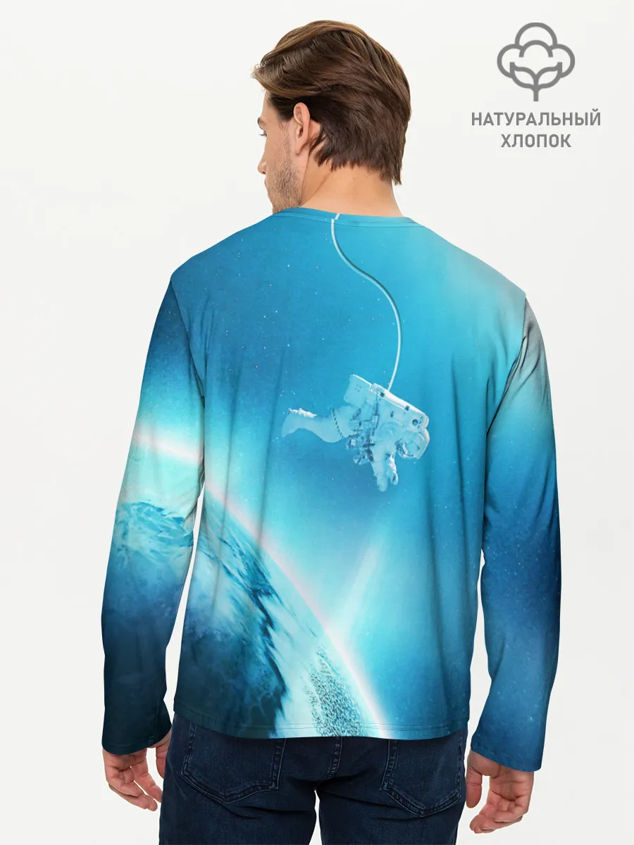 Мужской лонгслив базовый / КОСМОНАВТ