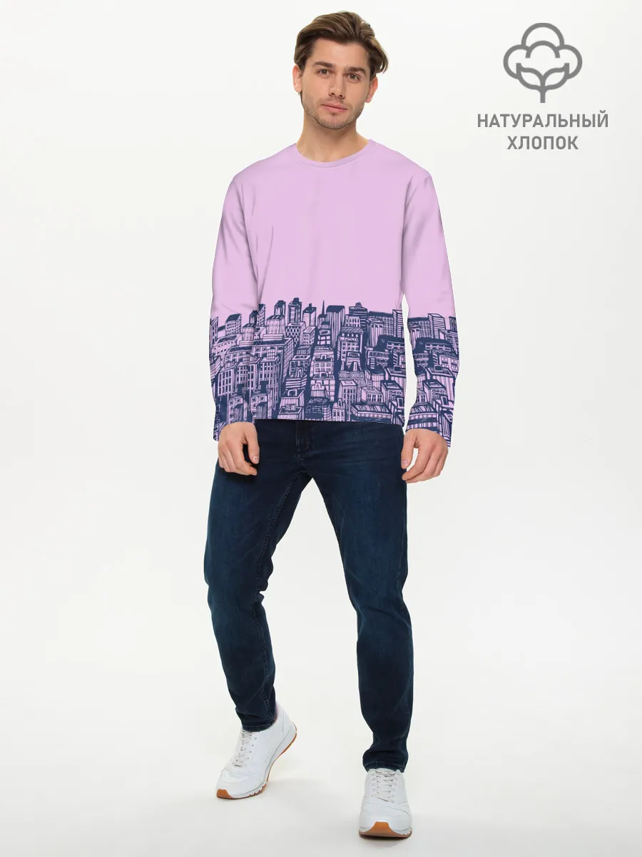 Мужской лонгслив базовый / город