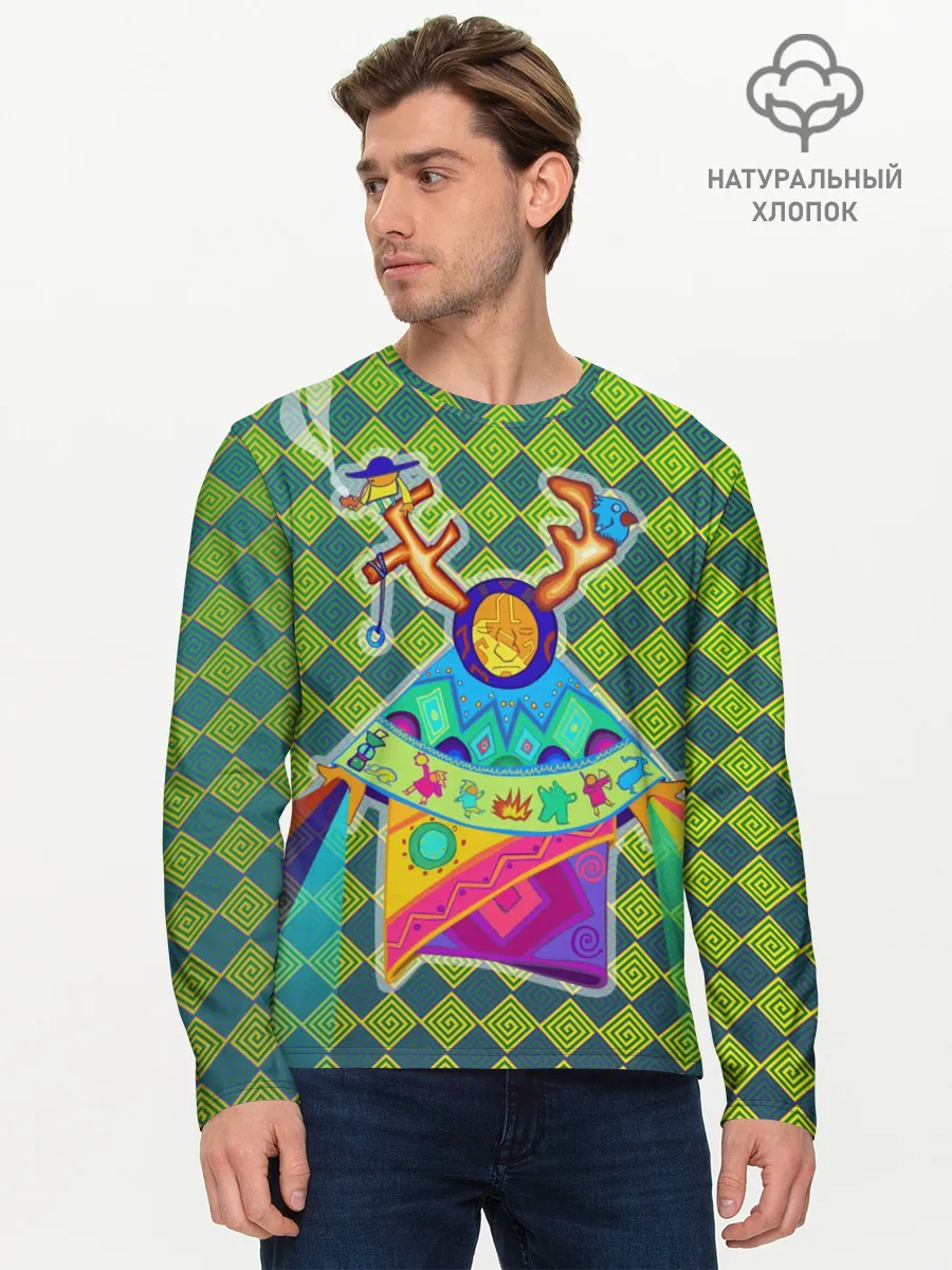 Мужской лонгслив базовый / Шаман