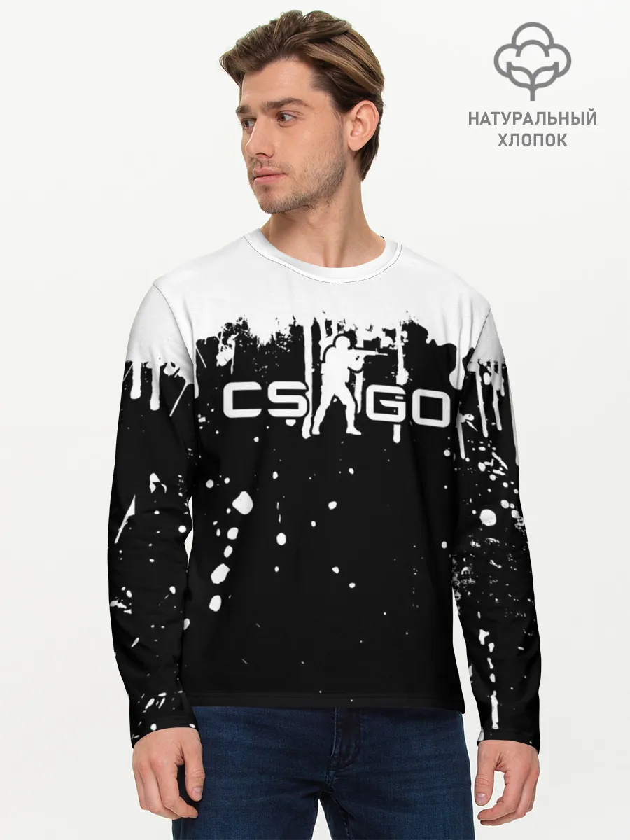 Мужской лонгслив базовый / COUNTER STRIKE