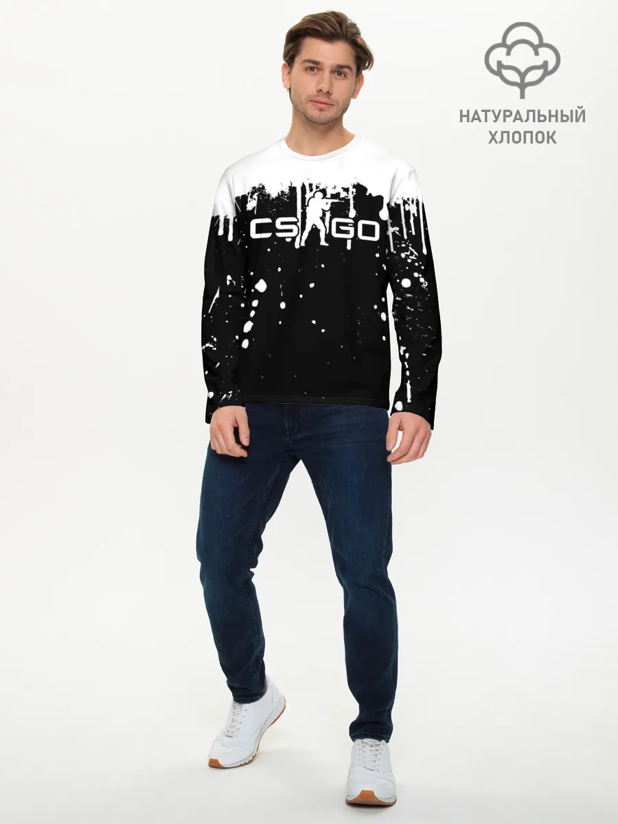 Мужской лонгслив базовый / COUNTER STRIKE