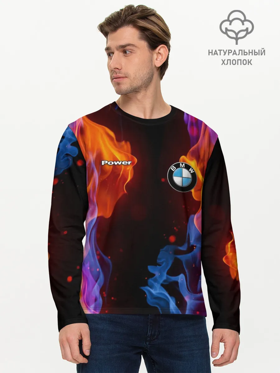 Мужской лонгслив базовый / BMW
