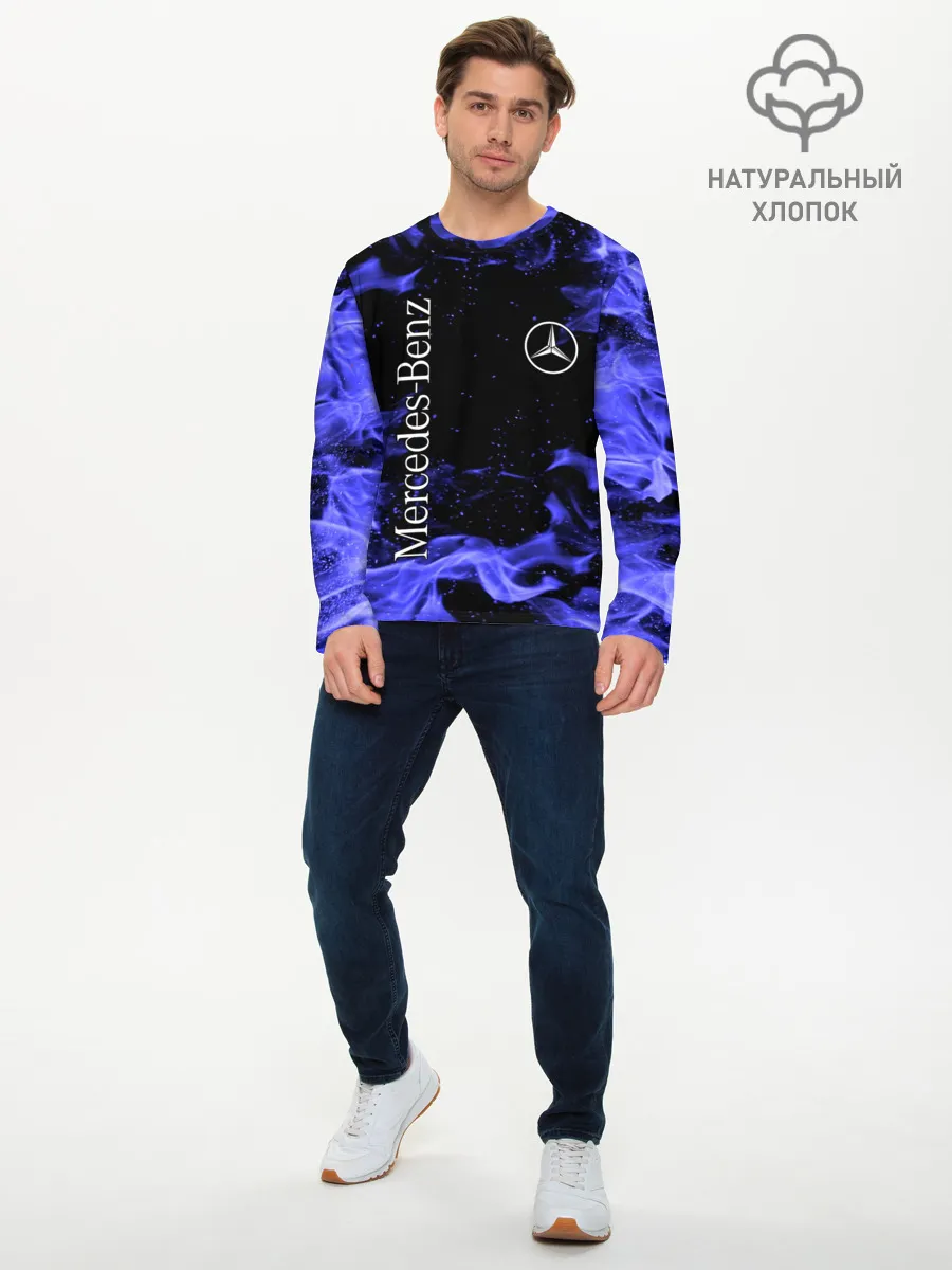 Мужской лонгслив базовый / MERCEDES