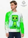 Мужской лонгслив базовый / MINECRAFT CREEPER