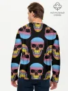 Мужской лонгслив базовый / Neon skull
