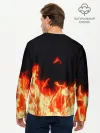 Мужской лонгслив базовый / Огонь