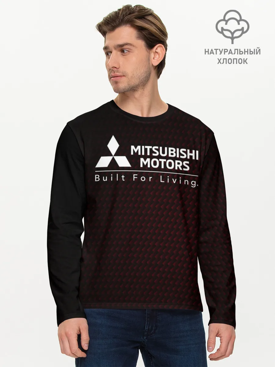 Мужской лонгслив базовый / MITSUBISHI / МИТСУБИСИ