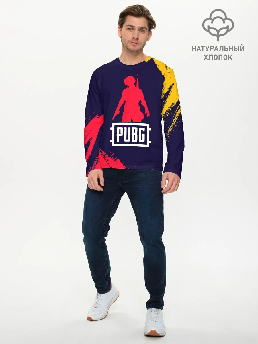 Мужской лонгслив базовый / PUBG / ПАБГ