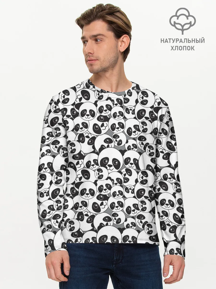 Мужской лонгслив базовый / ПАНДОЧКИ