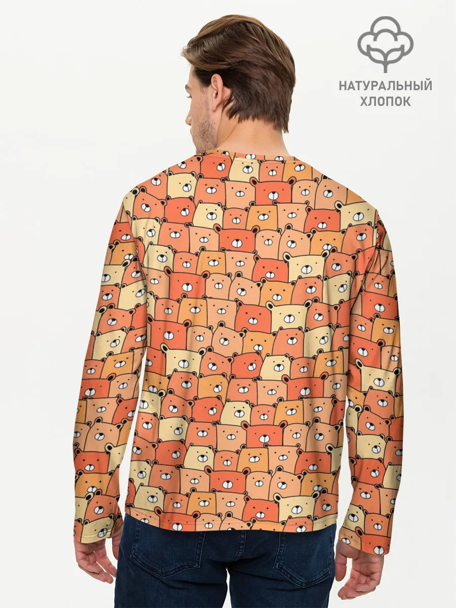 Мужской лонгслив базовый / МИШКИ