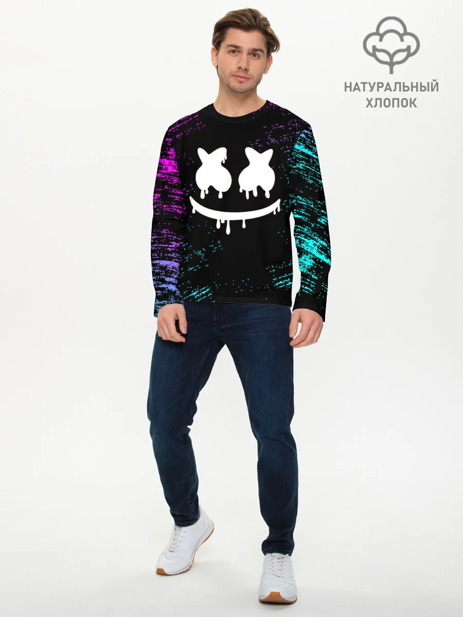 Мужской лонгслив базовый / MARSHMELLO