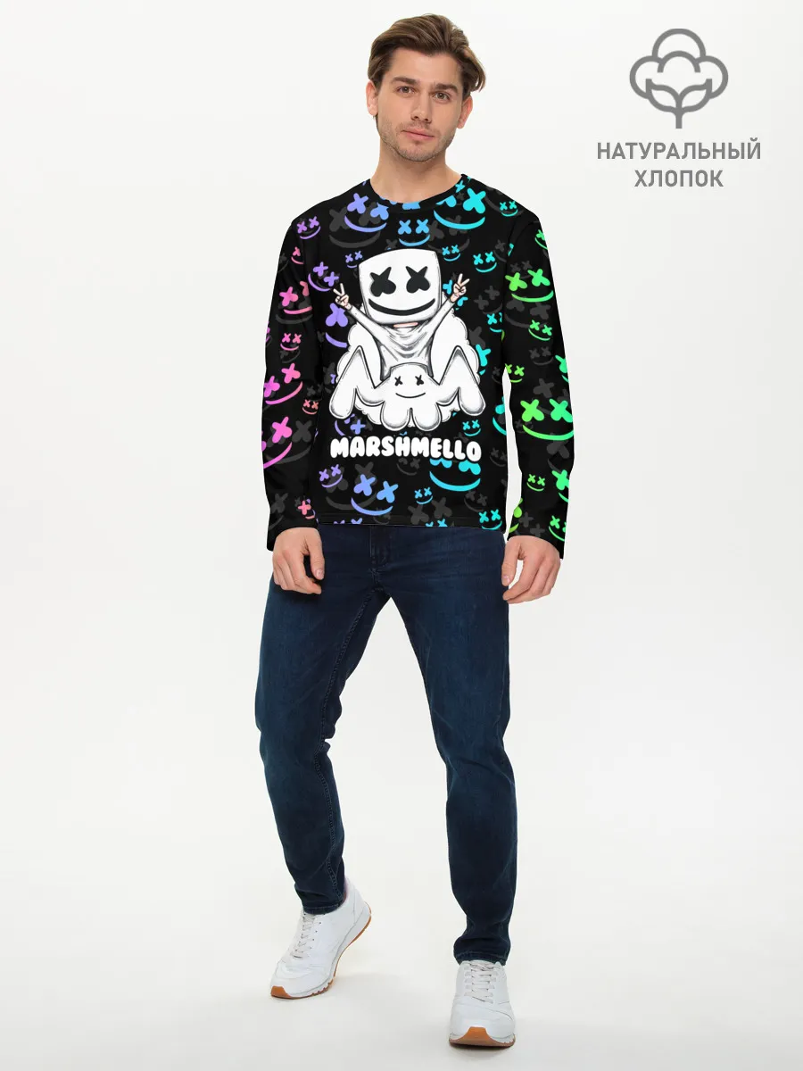 Мужской лонгслив базовый / MARSHMELLO