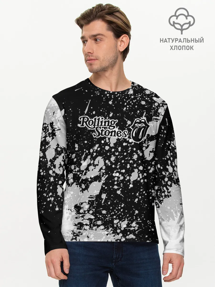 Мужской лонгслив базовый / Rolling Stones