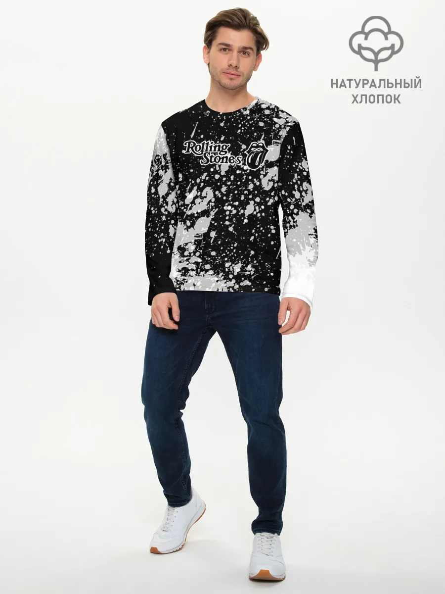 Мужской лонгслив базовый / Rolling Stones