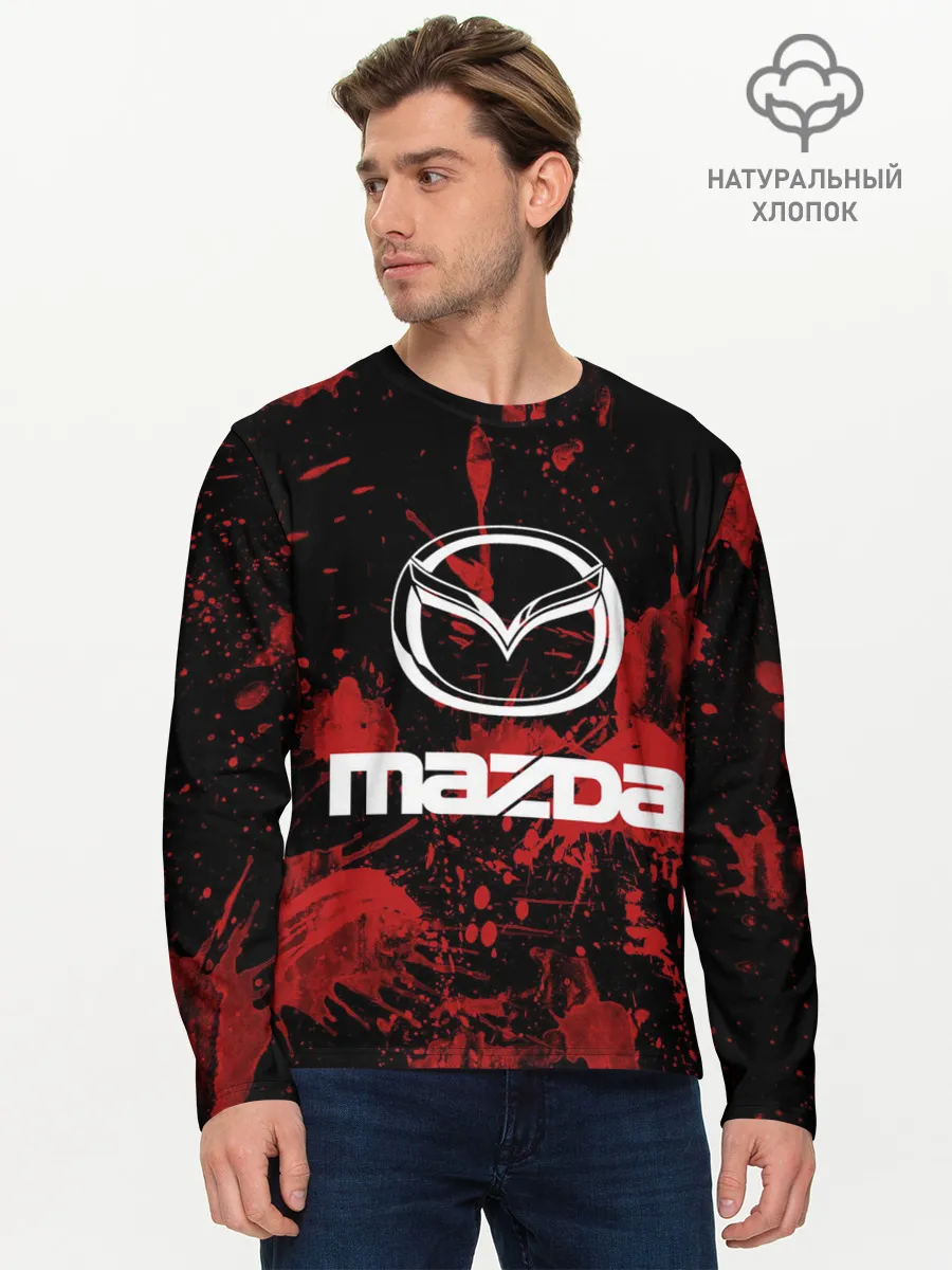 Мужской лонгслив базовый / Мазда