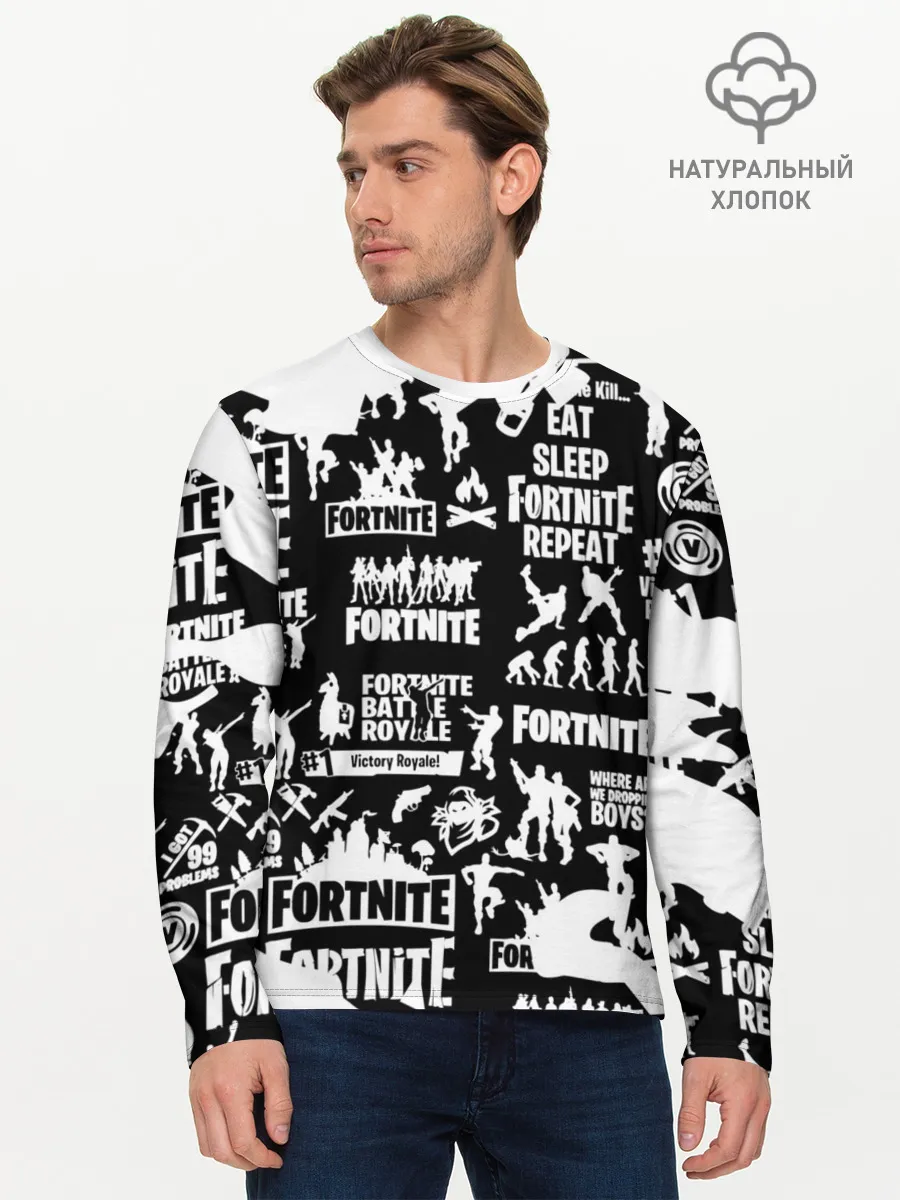 Мужской лонгслив базовый / Fortnite