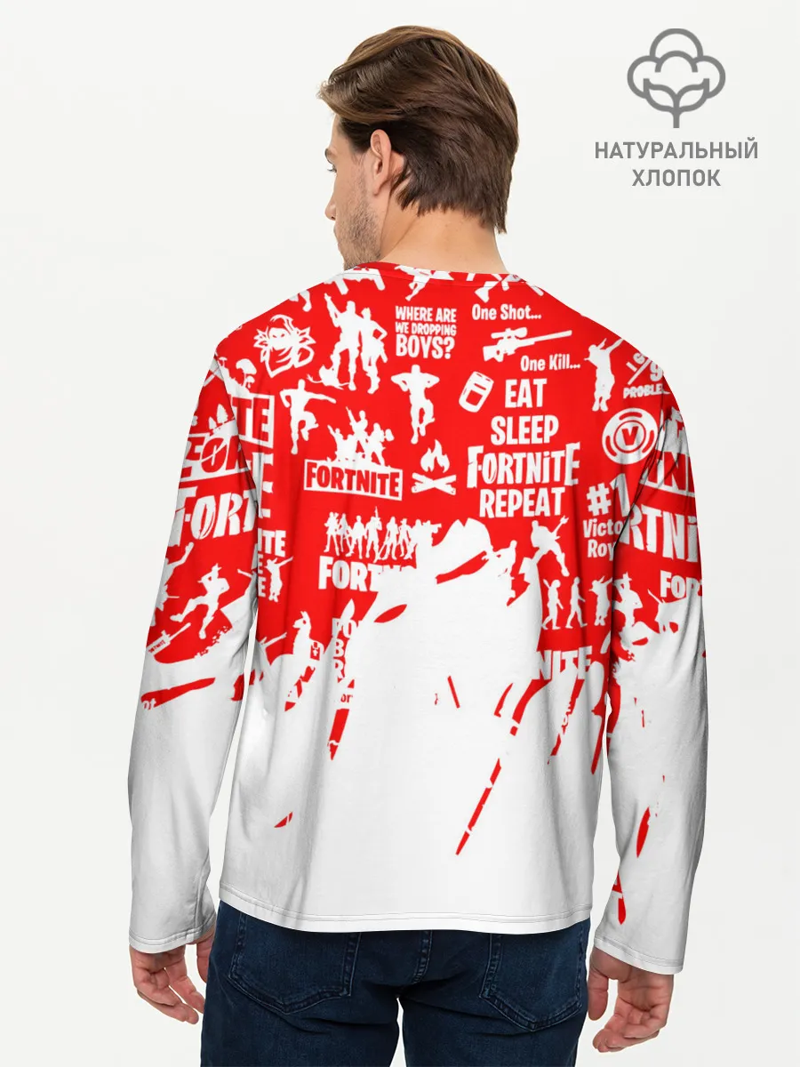 Мужской лонгслив базовый / Fortnite