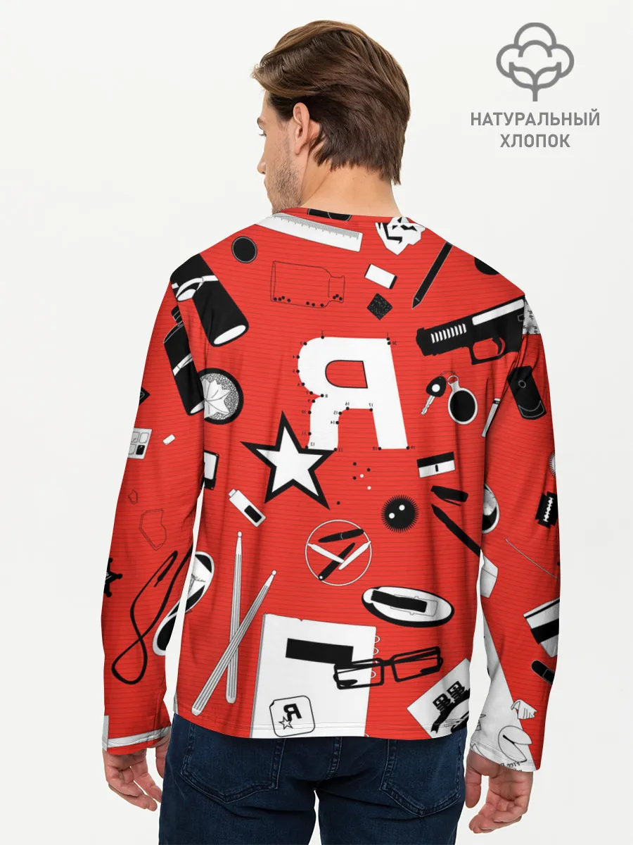 Мужской лонгслив базовый / Rockstar