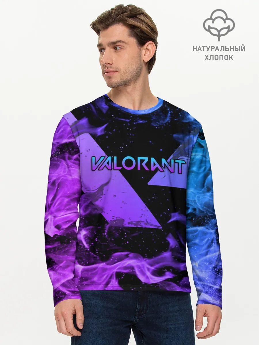 Мужской лонгслив базовый / VALORANT