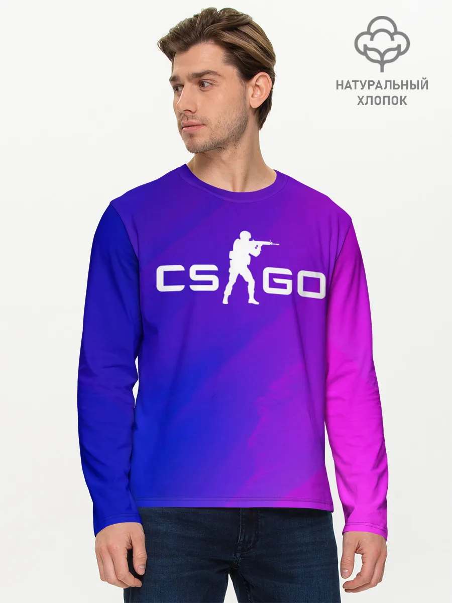 Мужской лонгслив базовый / CS GO | КС ГО