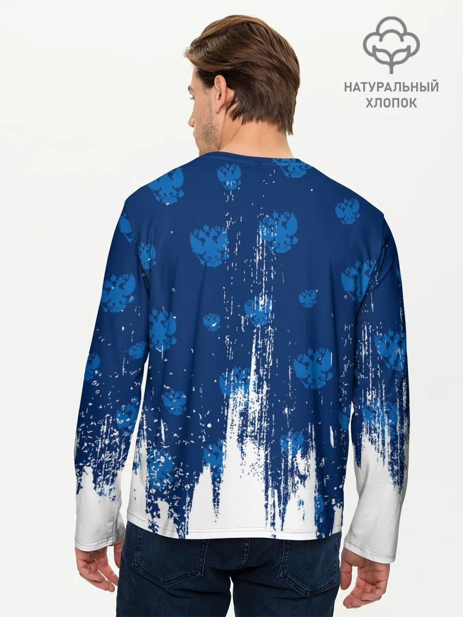 Мужской лонгслив базовый / RUSSIA / РОССИЯ