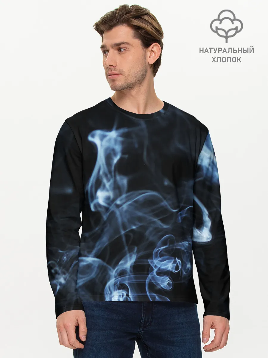 Мужской лонгслив базовый / ДЫМ