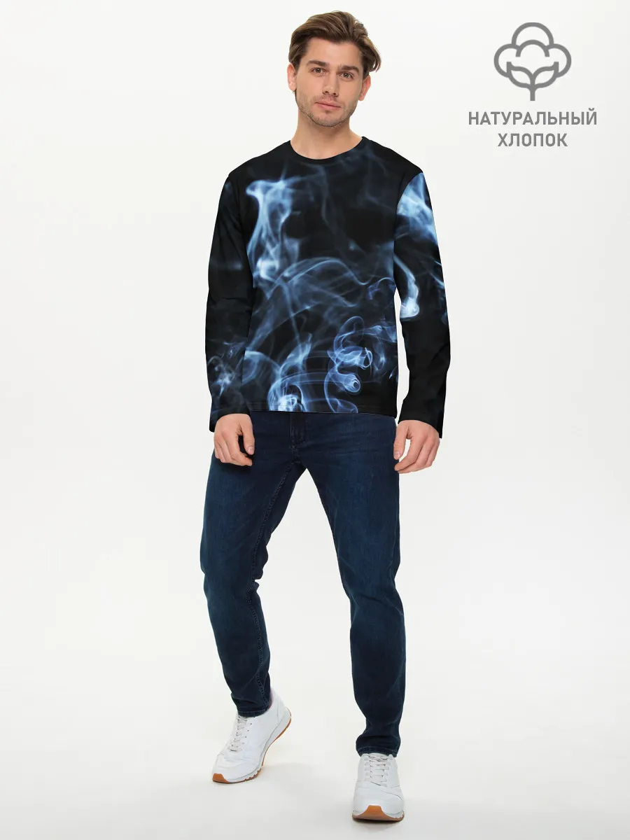 Мужской лонгслив базовый / ДЫМ