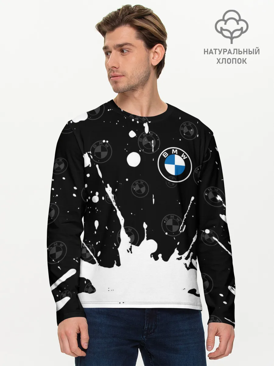 Мужской лонгслив базовый / BMW / БМВ